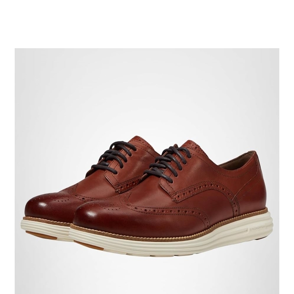 Cole Haan Men's Burgundy Leather Oxfords
